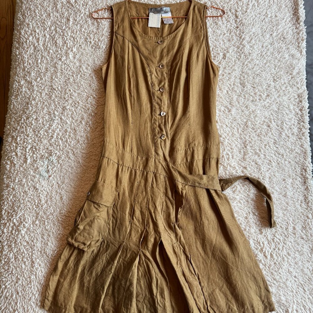 Vintage SportMax Gladiator Style Cotton Mini Dress